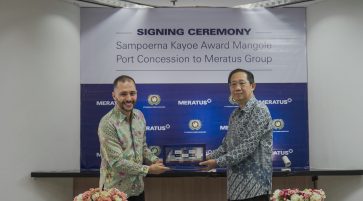 Meratus Group Resmi Menjadi Operator Pelabuhan Mangole Milik Sampoerna Kayoe